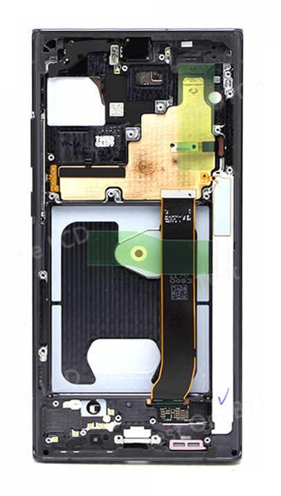 LCD экран Samsung N985/N986 Note 20 Ultra с сенсорным экраном и рамкой Mystic Black оригинал (сервисная упаковка)