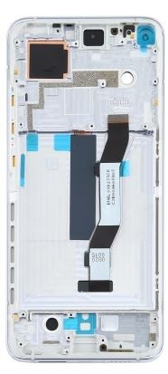 LCD screen Xiaomi Mi 10T/Mi 10T Pro with touch screen with frame Silver original (service  pack)