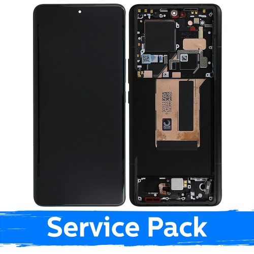 LCD ekranas skirtas Xiaomi 13 Ultra su rėmeliu / juodas / (Service Pack)
