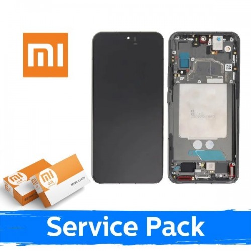 LCD ekranas skirtas Xiaomi 13 su rėmeliu / Flora Green / (Service Pack)