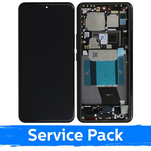 LCD ekranas skirtas Xiaomi 14 Ultra su rėmeliu / juodas / (Service Pack)