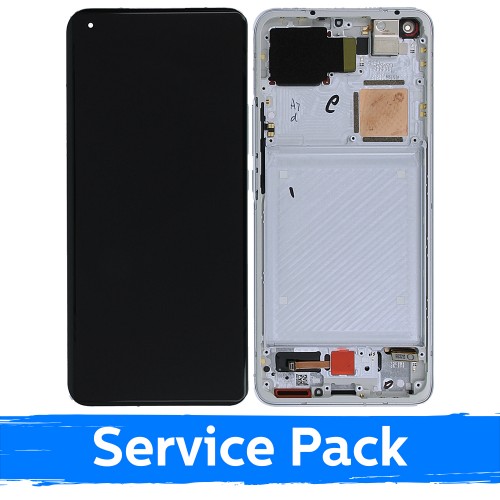 LCD-дисплей для Xiaomi Mi 11 Ultra с рамкой / Ceramic White / (Service Pack)