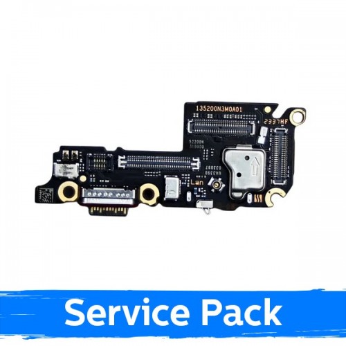 Charging Port Compatible With Xiaomi 14 with Flex / Plata (Service Pack)