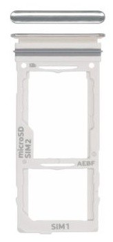 SIM kortelės laikiklis Samsung A525/A526/A528/A725/A726 A52 4G/A52 5G/A52S 5G/A72 4G/A72 5G baltas originalus (service pack)