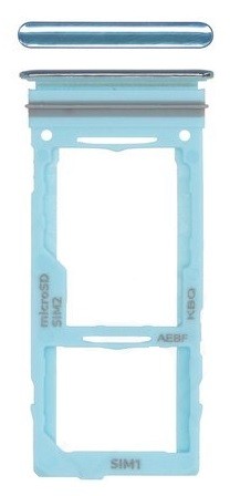 SIM kortelės laikiklis Samsung A525/A526/A528/A725/A726 A52 4G/A52 5G/A52S 5G/A72 4G/A72 5G mėlynas originalus (service pack)