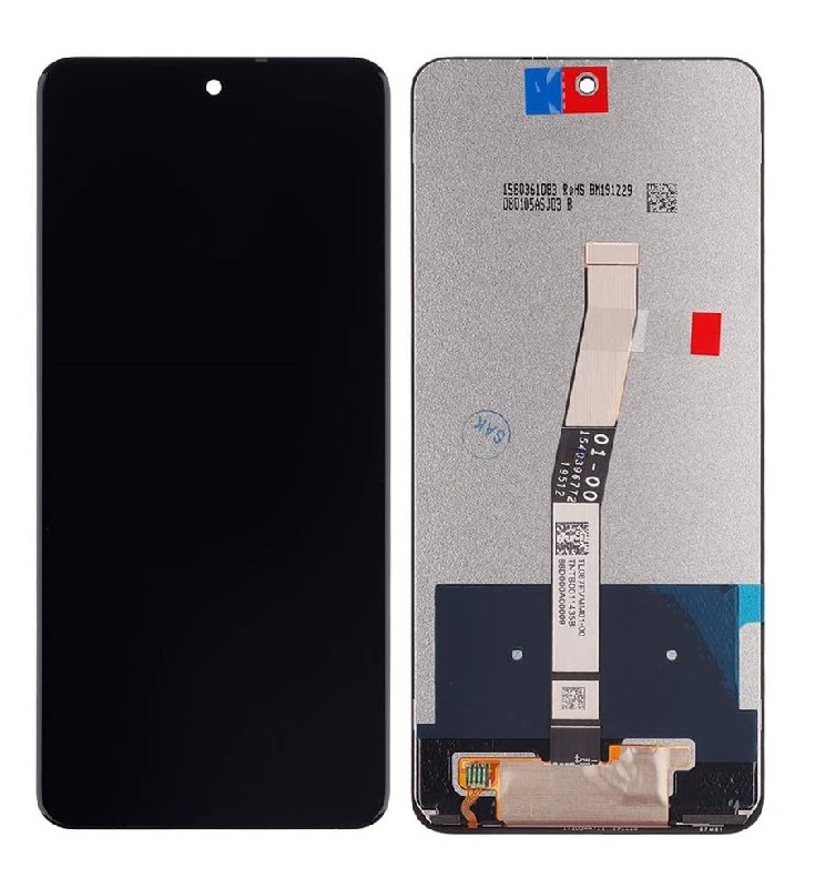 LCD ekranas Xiaomi Redmi Note 9 Pro/Note 9S su lietimui jautriu ekranu juodas ORG