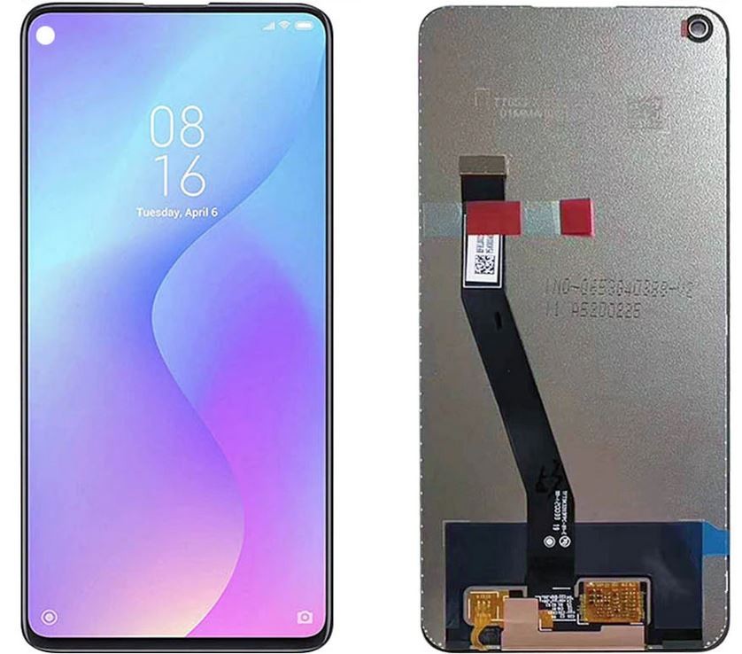 LCD экран Xiaomi Redmi Note 9 с тачскрином чёрный Оригинал
