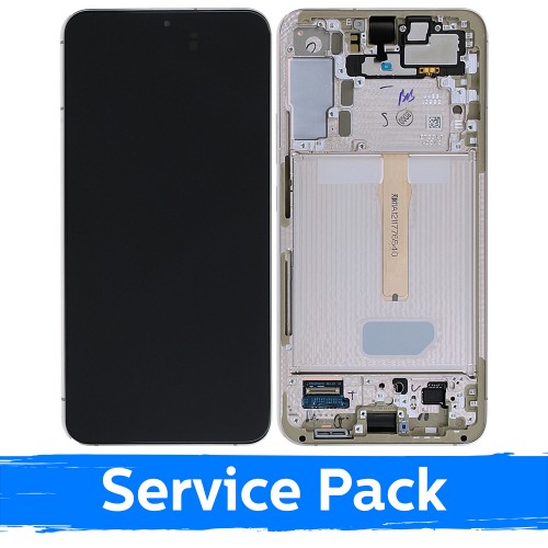 LCD ekranas skirtas Samsung S906 S22 Plus su rėmeliu / Violet / (Service Pack)