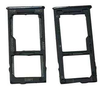 SIM kortelės laikiklis Samsung A426 A42 5G juodas originalus (service pack)