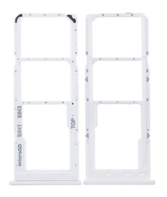 Лоток SIM-карты Samsung A125 A12/A127 A12S белый Оригинал (сервисный пак)