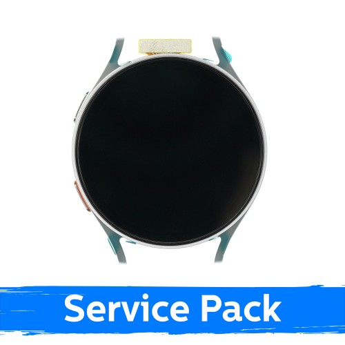 LCD ekranas skirtas Samsung L310 Watch 7 44mm su rėmeliu / sidabrinis / (Service Pack)