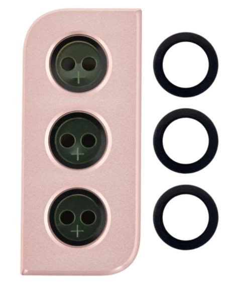 Samsung G991 S21 5G kameros lęšis su rėmeliu Phantom Pink ORG