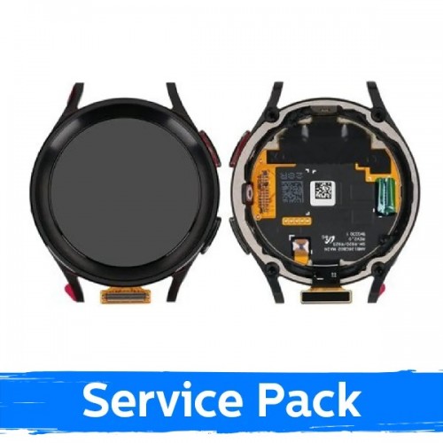 LCD ekranas skirtas Samsung R925 Watch 5 Pro 45mm su rėmeliu / Black Titanium / (Service Pack)