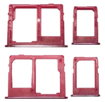 Лоток SIM-карты Samsung J415 J4+ J610 J6+ Rose Pink (2 шт.) Оригинал (б/у Grade A)