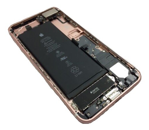 Baterijos dangtelis iPhone 7 Plus Rose Gold pilnas su flex originalus (naudotas Grade B)