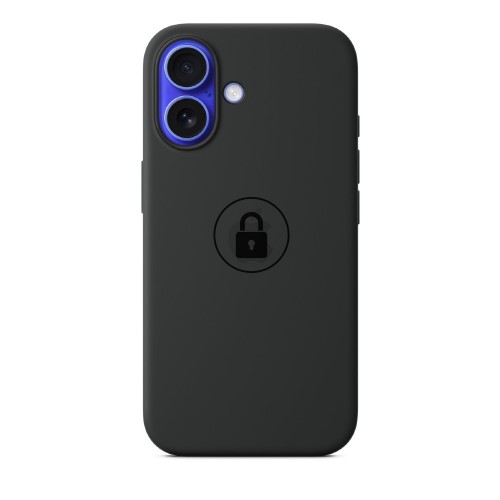 Silicone Case v2 dėklas, skirtas iPhone 16 Plus, juodas