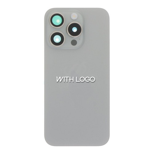 Задняя крышка для iPhone 15 Pro / натуральный титан / (без шлейфа NFC) / OEM