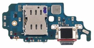 Flex Samsung G998 S21 Ultra jungtiai, mikrofonui ir SIM kortelių skaitytuvui originalus (aptarnavimo pakuotė)