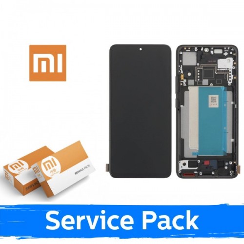 LCD ekranas skirtas Xiaomi Poco F6 Pro 5G su rėmu / baltas / (Service Pack)