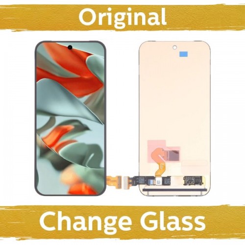 LCD дисплей для Google Pixel 9 Pro XL чёрный (восстановленный: Китай) + со сканером отпечатка