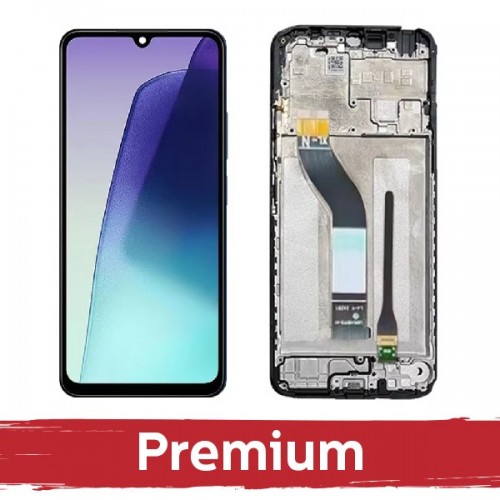 LCD ekranas skirtas Xiaomi Redmi 14C 4G / Poco C75 juodas su rėmeliu OEM