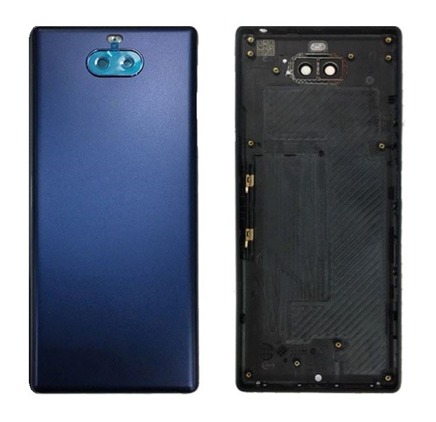 Задняя крышка для Sony Xperia 10 синяя Оригинал (б/у Grade C)