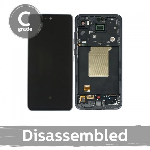 LCD Display Compatible With Samsung A556 A55 5G with Frame / Navy / (8/10 Disassembled)