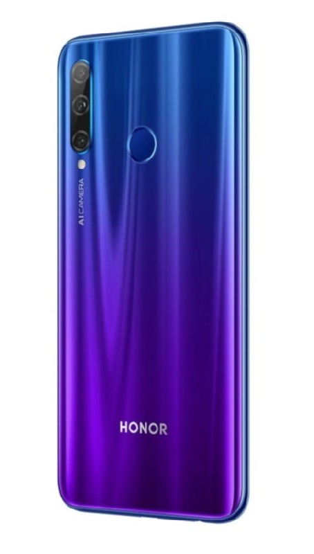 Задняя крышка для Honor 20 Lite Phantom Blue Оригинал (б/у Grade C)