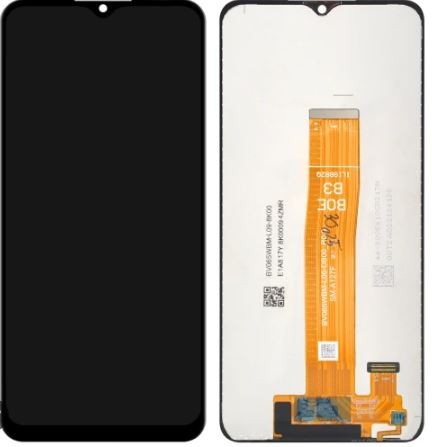 LCD ekranas Samsung A127 A12s 2021 su jutikliniu ekranu juodas originalus
