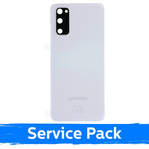 Galinis dangtelis suderinamas su Samsung G980 (G981) S20 / Cloud balta / (Service Pack)