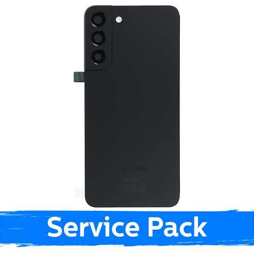 Galinis dangtelis suderinamas su Samsung S906 S22 Plus / Phantom juoda / (Service Pack)