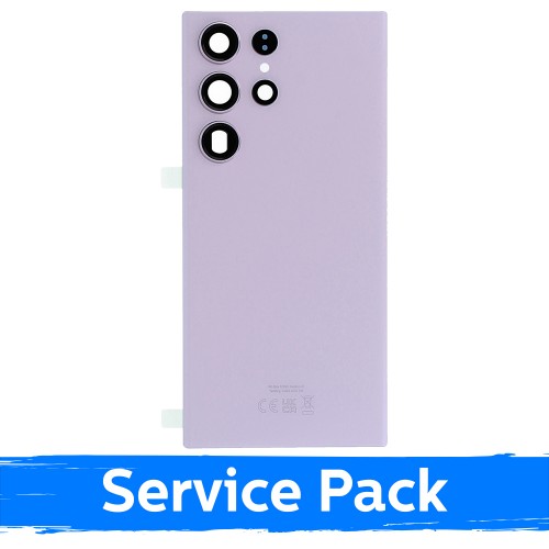 Задняя крышка совместимая с Samsung S918 S23 Ultra лавандовая (Service Pack)