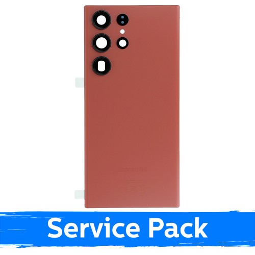 Galinis dangtelis, suderinamas su Samsung S918 S23 Ultra / raudonas / (Service Pack)