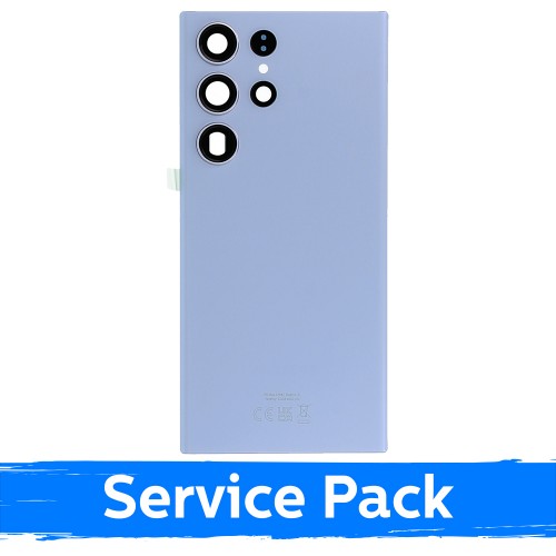 Задняя крышка совместимая с Samsung S918 S23 Ultra небесно-синяя (Service Pack)