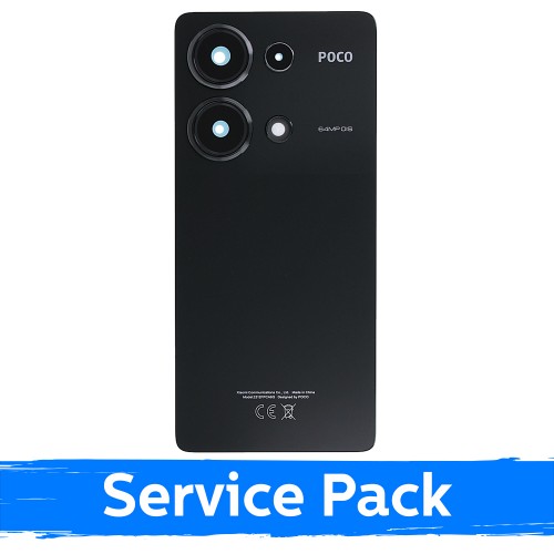 Galinis dangtelis, suderinamas su Xiaomi Poco M6 Pro 4G / juodas / (Service Pack)