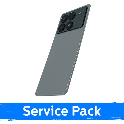 Back Cover Compatible With Xiaomi Poco X6 Pro 5G / Gray / (Service Pack)