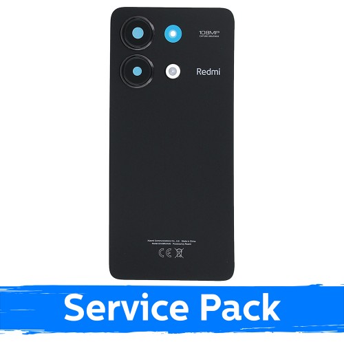 Galinis dangtelis, suderinamas su Xiaomi Redmi Note 13 4G / Midnight Black / (Service Pack)