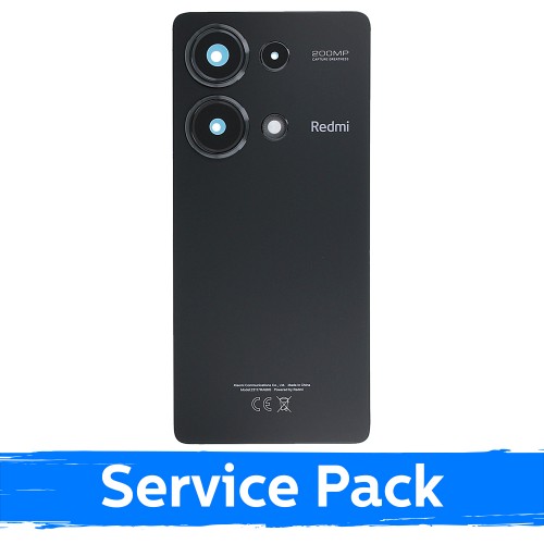 Galinis dangtelis, suderinamas su Xiaomi Redmi Note 13 Pro 4G / Midnight Black / (Service Pack)