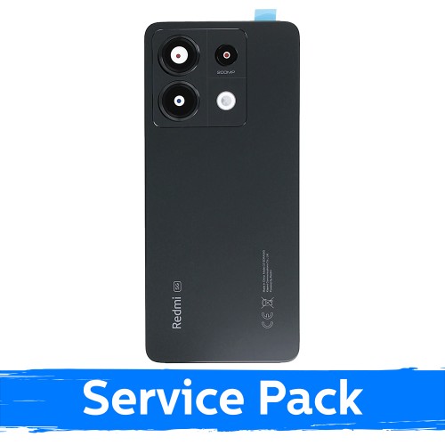 Galinis dangtelis skirtas Xiaomi Redmi Note 13 Pro 5G / Midnight Black / (Service Pack)