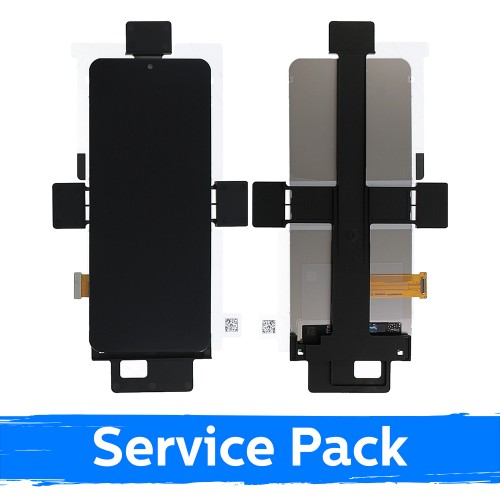 LCD ekranas, suderinamas su Samsung F741 Z Flip6 (vidinis), juodas (Service Pack) (NF versija)