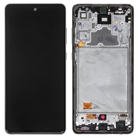 LCD screen Samsung A725/A726 A72 4G/5G with touch screen with frame Black original (service pack)