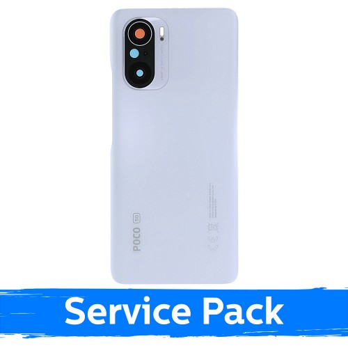 Back Cover Compatible With Xiaomi Poco F3 / Arctic White / (Service Pack)