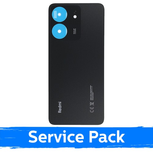 Задняя крышка для Xiaomi Redmi 13C / Midnight Black / (Service Pack)