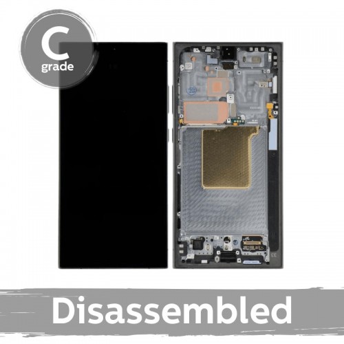 LCD Display Compatible With Samsung S928 S24 Ultra with Frame / Titanium Yellow / (7.5/10 Disassembled)