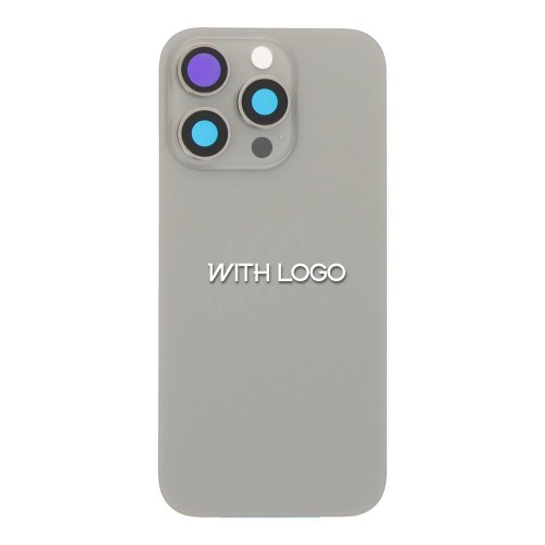 Задняя крышка совместимая с iPhone 16 Pro / натуральный титан / (без NFC шлейфа) / OEM