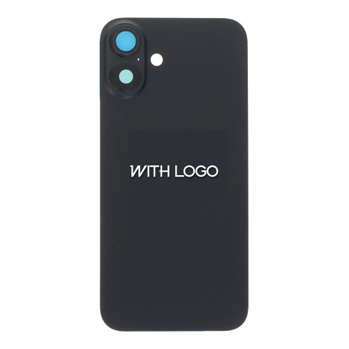 Задняя крышка совместимая с iPhone 16 / чёрный / (без NFC шлейфа) / OEM