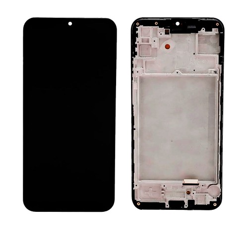 LCD Display Compatible With Samsung A155 A15 4G / A156 A15 5G Black with Frame HQ