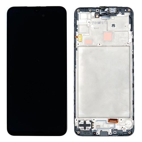 LCD дисплей совместимый с Samsung A165 A16 4G черный с рамкой HQ