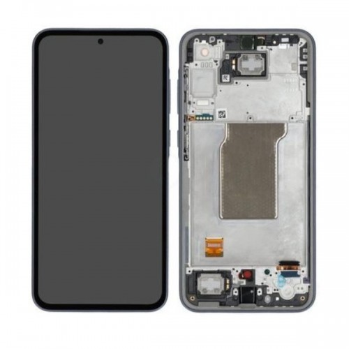 LCD ekranas skirtas Samsung A356 A35 5G su rėmu / tamsiai mėlynas / HQ