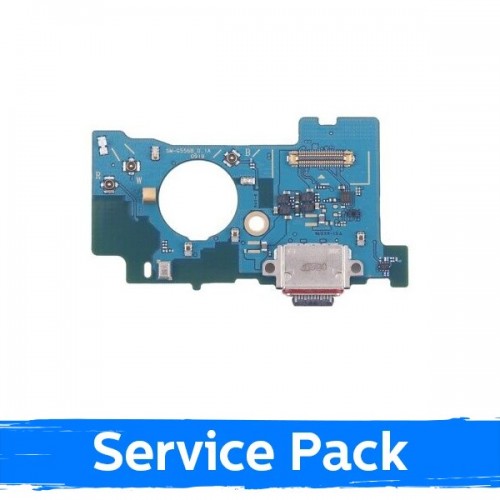 Charging Port Compatible With Samsung G556 Xcover 7 with Flex / Plata (Service Pack)